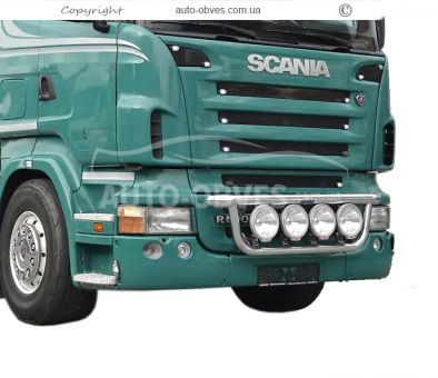 Headlight holder Scania R, service: installation of diodes фото 1