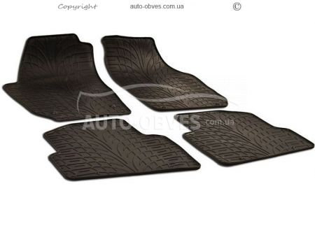 Rugs in salon rubber Skoda Fabia 2007-2014, 4 pieces фото 0