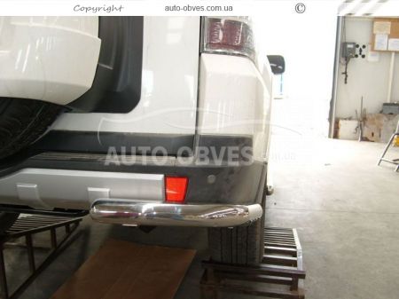 Mitsubishi Pajero Wagon IV rear bumper protection - type: single corners фото 2