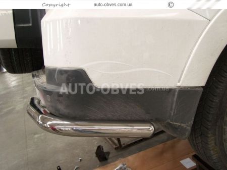 Mitsubishi Pajero Wagon IV rear bumper protection - type: single corners фото 1