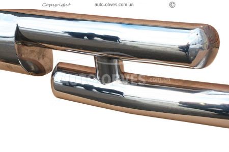Bumper protection Nissan Pathfinder 2010-2014 - type: model, with plates фото 3