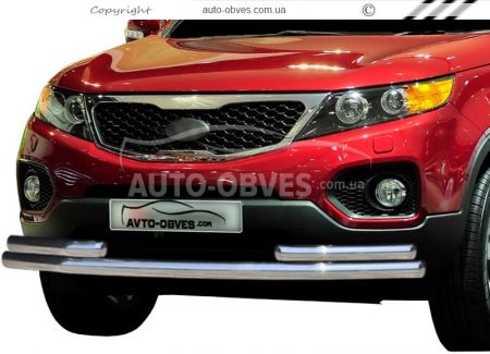 Front arch Kia Sorento 2010-2012 - type: with additional pipes фото 0