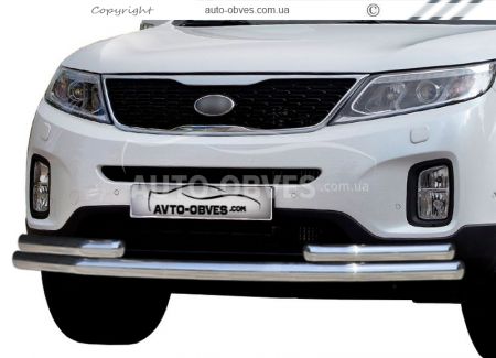 Front arch Kia Sorento 2013-2016 - type: with additional pipes фото 0
