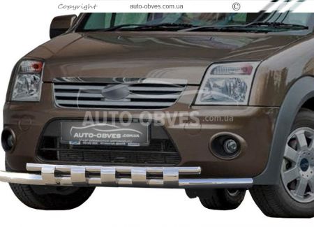 Bumper protection Ford Connect - type: model with plates фото 0