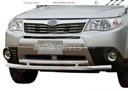 Двойная дуга Subaru Forester 2008-2012 - тип: на трубках фото 0