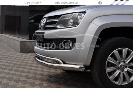 Защита переднего бампера Volkswagen Amarok 2011-2015 фото 3