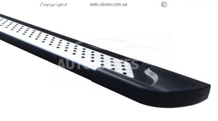 Aluminum running boards Toyota Hilux 2006-2012 - style: BMW фото 2