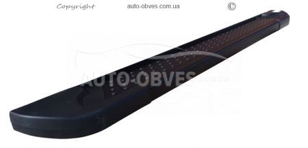 Подножки Citroen Nemo, Peugeot Bipper 2008-... - style: BMW цвет: черный фото 2