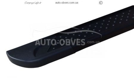 Footboards Fiat Doblo 2010-2014 - style: BMW color: black фото 1
