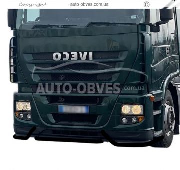 Iveco Stralis bumper protection - color: black - additional service: diode installation -> 3-5 working days фото 0