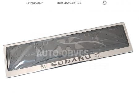 License plate frame for Subaru - 1 pc фото 0