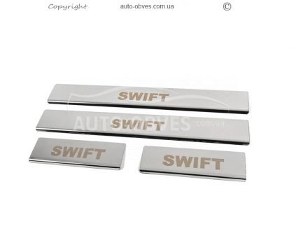 Door sill plates Suzuki Swift - type: 4 pcs photo 0