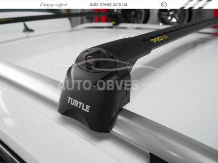 Поперечины на интегрированные рейлинги Toyota Auris Touring Sport тип: Air-2 цвет: черный фото 4