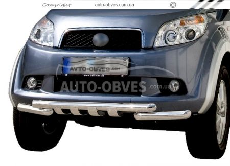 Защита бампера Daihatsu Terios 2006-2016 - тип: модельная, с пластинами фото 0