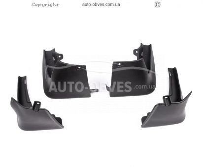 Mud flaps model Tesla Model S 2012-2016 - type: set 4 pieces фото 1