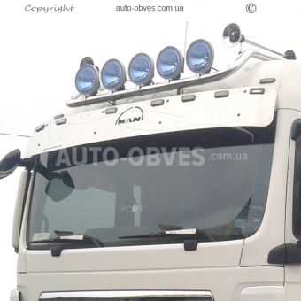 Roof mount for headlights Man TGS, TGX, service: installation of diodes фото 1
