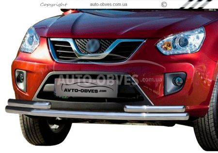 Front arch Chery Tiggo 2006-2012 - type: with additional tubes фото 0