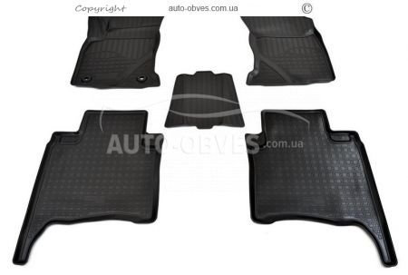 Floor mats Toyota Fortuner 2015-... 5 seats - type: set, model фото 0