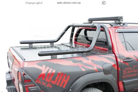 Дуга в кузов Toyota Hilux - тип: довгий варіант, колір: чорний фото 3