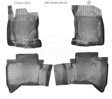 Floor mats Toyota Hilux 2015-2020 - type: set, model фото 0