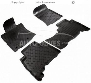 Floor mats Toyota Prado 150 5 seats 2014-2018 - type: set, model фото 0