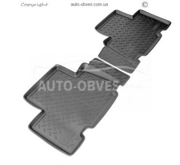 Floor mats Toyota Rav4 SWB regular short base rear 2010-2012 - type: set, model фото 0