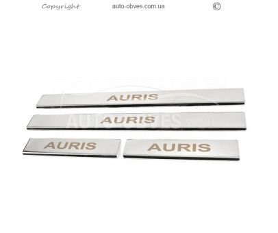 Door sill plates Toyota Auris 2012-2018 - type: 4 pcs photo 0