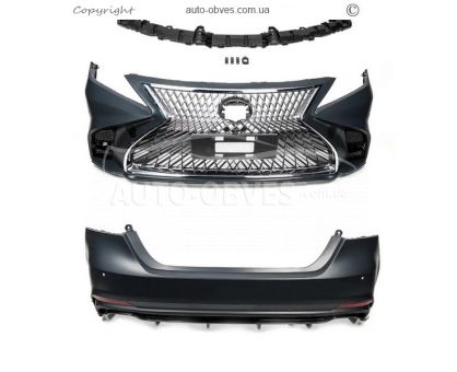 Передній та задній бампер Lexus LS style для Toyota Camry 2018-2023 фото 1
