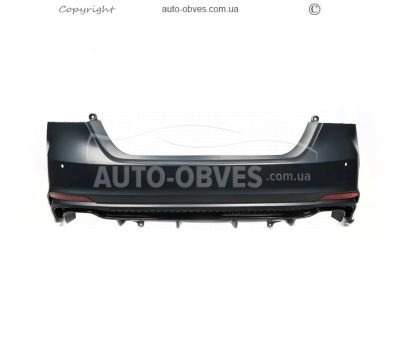 Задній бампер Toyota Camry 2018-2023 - type: lexus ls style в зібраному вигляді фото 2
