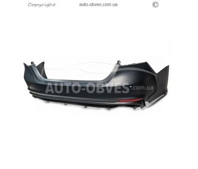 Задній бампер Toyota Camry 2018-2023 - type: lexus ls style в зібраному вигляді фото 0