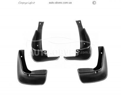 Mud flaps model Toyota Corolla 2005-2007 - type: set 4 pieces фото 1
