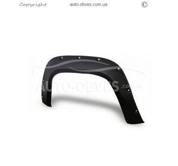 Wheel arch extensions Toyota Hilux 2015 - 2020 - type: abs bolt-on фото 0