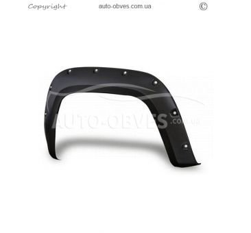 Wheel arch extensions Toyota Hilux 2015 - 2020 - type: abs bolt-on фото 1