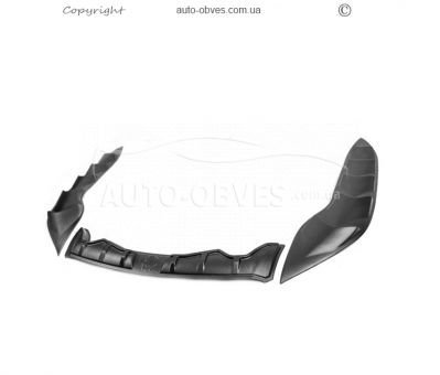 Covers on the hood of Toyota Hilux 2015-2020 - type: ABS plastic фото 0