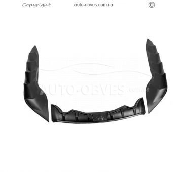 Covers on the hood of Toyota Hilux 2015-2020 - type: ABS plastic фото 1