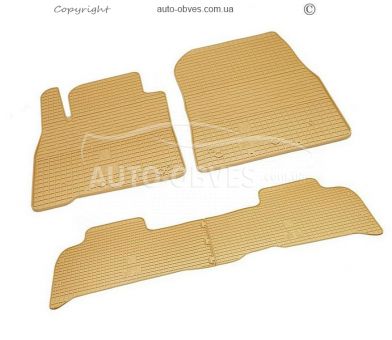 Floor mats for Toyota Land Cruiser 200 - type: 4pcs - beige фото 0