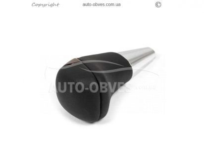 Ручка КПП Toyota Land Cruiser Prado 150 – тип: чорна шкіра + темне дерево фото 2