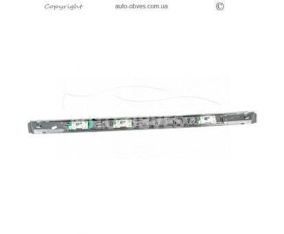Накладка над номер - хром планка Toyota Land Cruiser 200 2016-2021 фото 2
