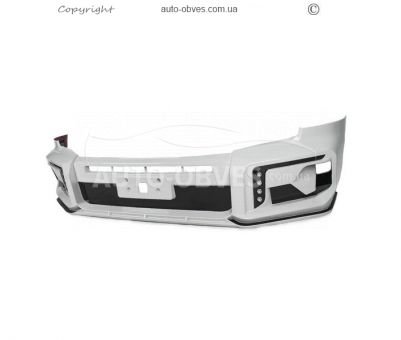 Front bumper cover Toyota Land Cruiser 300 - type: wald for premium photo 0