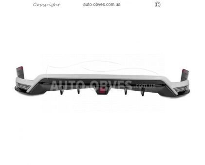 Rear bumper cover Toyota Land Cruiser 300 - type: wald for premium photo 1