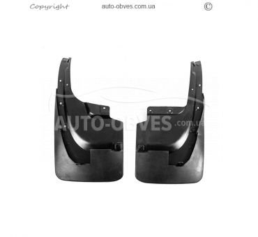 Model mudguards Toyota Land Cruiser 200 - type: 2016-2021 under the body kit wide 2 pcs фото 0