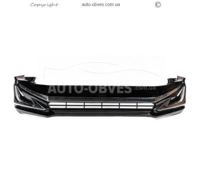 Накладки на передній та задній бампер Toyota Land Cruiser Prado 150 - тип: modelista v3-led 2018-2023 фото 2