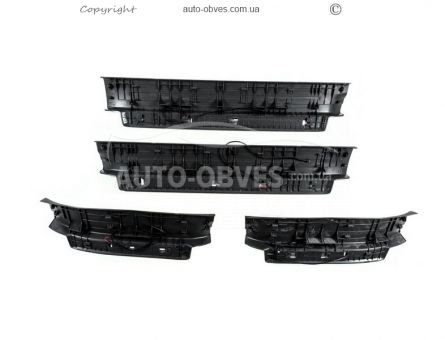 Пороги пластикові Toyota Land Cruiser Prado 150 - тип: з підсвічуванням чорні фото 4