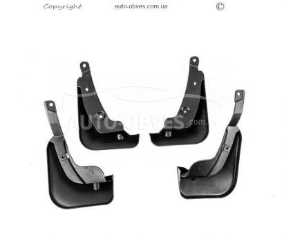 Model mudguards Toyota Rav 4 2022-… - type: short arch, 4 pcs. фото 1
