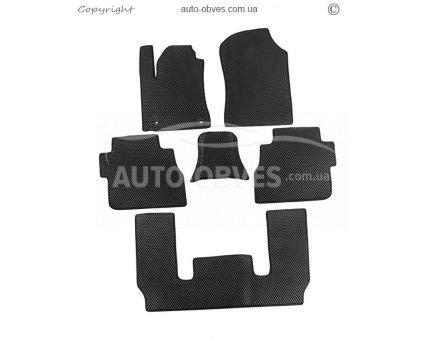 Toyota Sequoia floor mats - type: 3 rows eva, middle row - passage фото 1