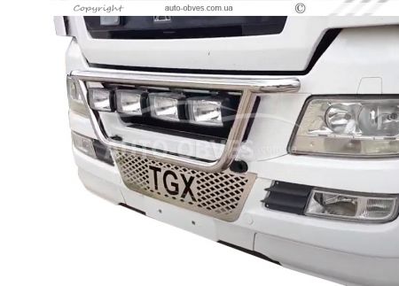 Holder for headlights in the grille MAN TGX euro 5, service: installation of diodes photo 0