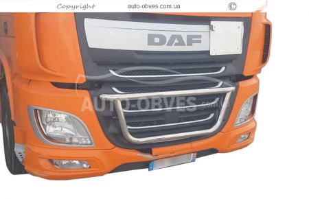 Holder for headlights in the DAF XF euro 6 v2 grille service: installation of diodes фото 0
