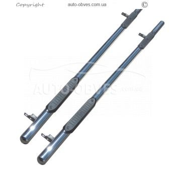 Side pipes with pads Fiat Ducato 2015-… - L1\L2\L3 base Ø:60 mm фото 1