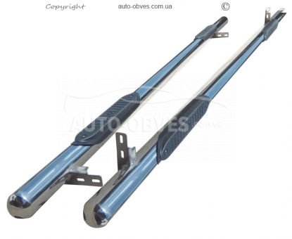 Side pipes with overlays Toyota 4Runner 2014-... Ø:60 mm фото 0