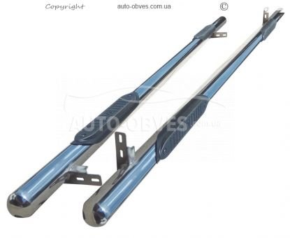 Side pipes with overlays VW Crafter 2017-... Ø:60 mm - base L1\L2\L3 фото 0